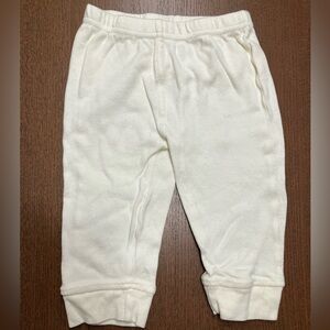 Soft Cotton Cream Joggers Toddler Pants